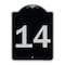 Signmission Sign with Number 14 Heavy-Gauge Aluminum Architectural Sign, 24" x 18", BS-1824-22908 A-DES-BS-1824-22908 - alternate 1
